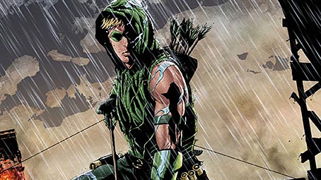 green-arrow-background