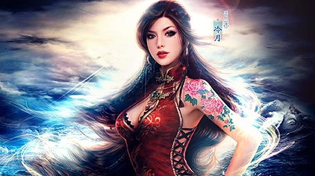 oriental-tattoo-background