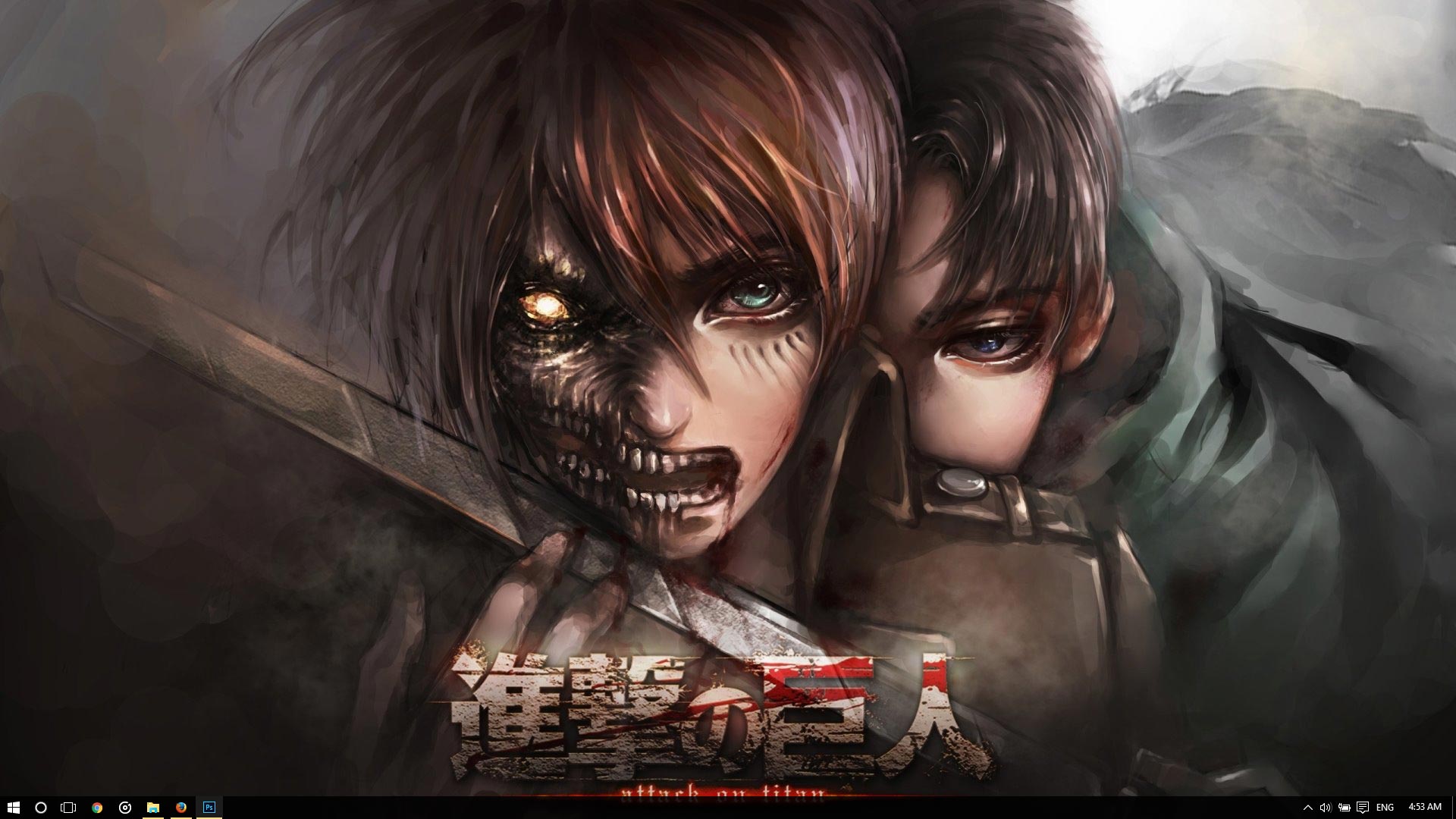 theme windows 7 shingeki no kyojin attack on titan by