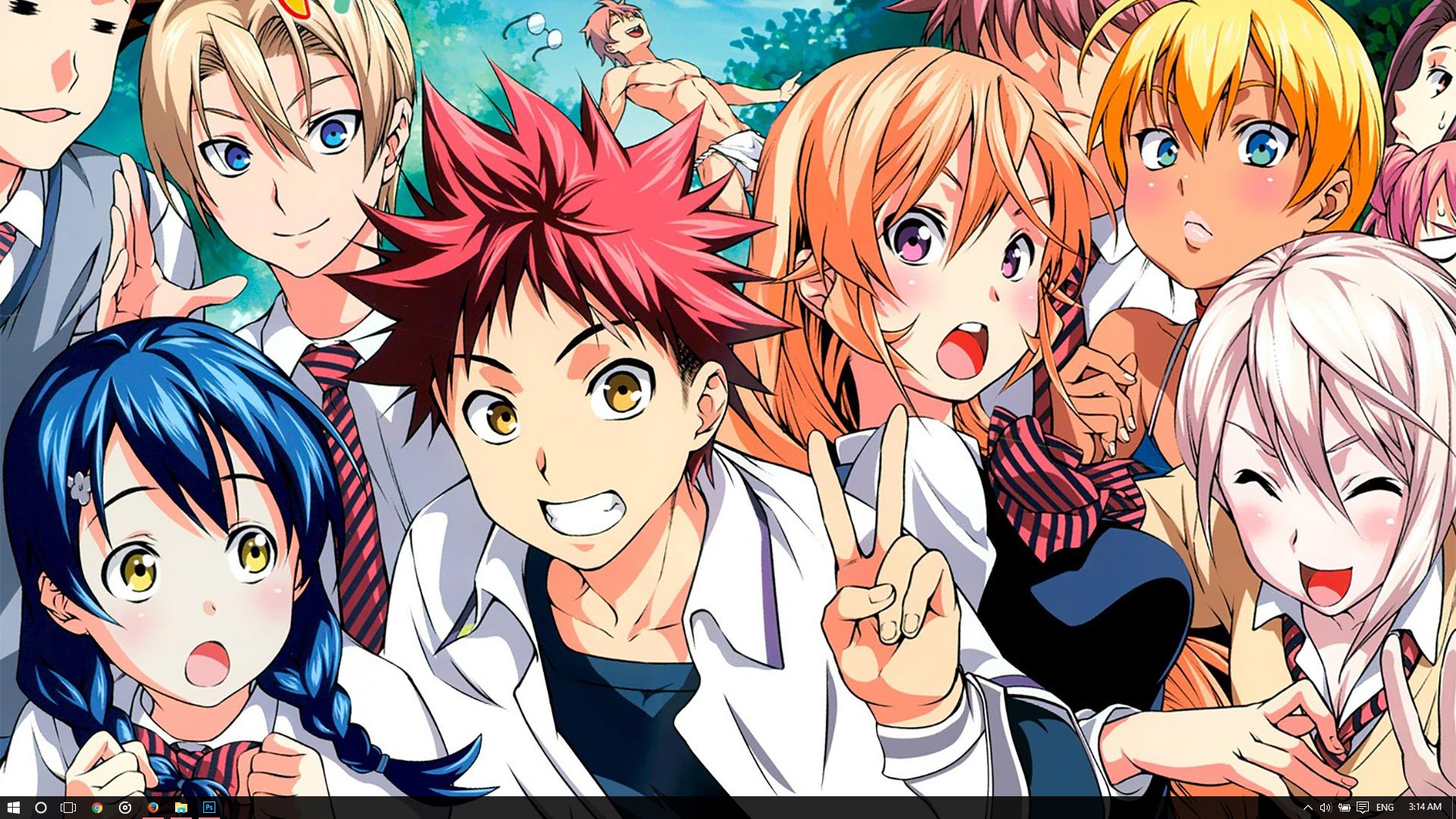 Sōma Yukihira Food Wars!: Shokugeki no Soma Anime Manga, Shokugeki no soma,  black Hair, manga, computer Wallpaper png