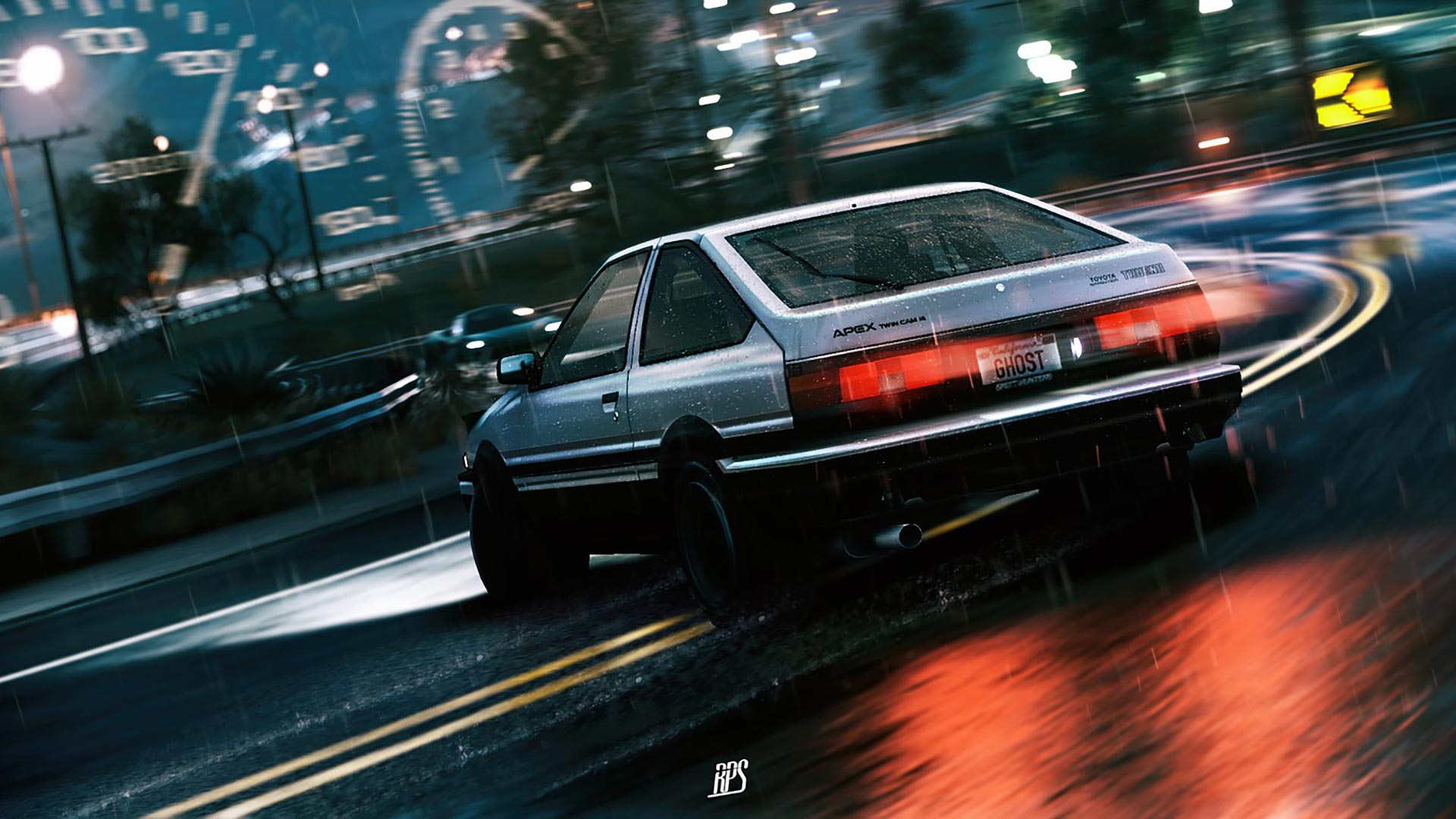 Initial D Theme For Windows 10 8 7